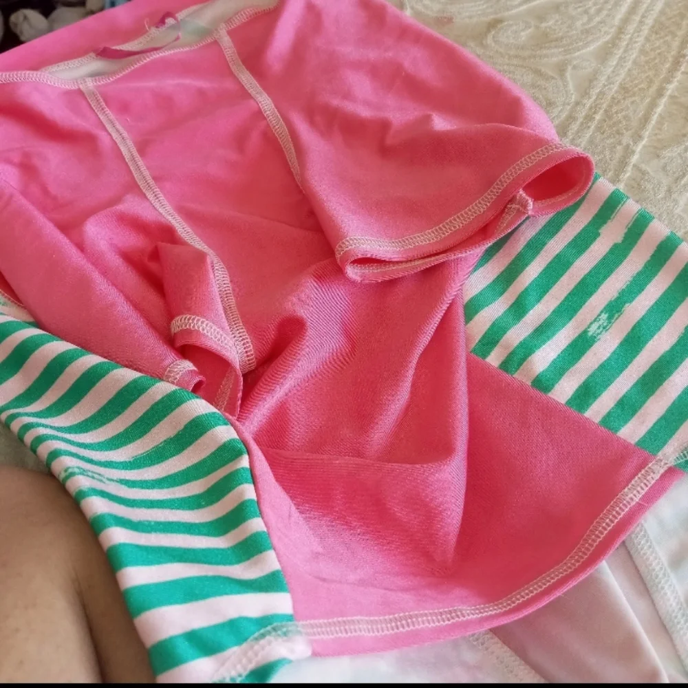 Dog Shirt Pet Clothing Top Paw Pink Dog Size L